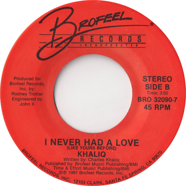 I Never Had A Love ( Like Yours Before )